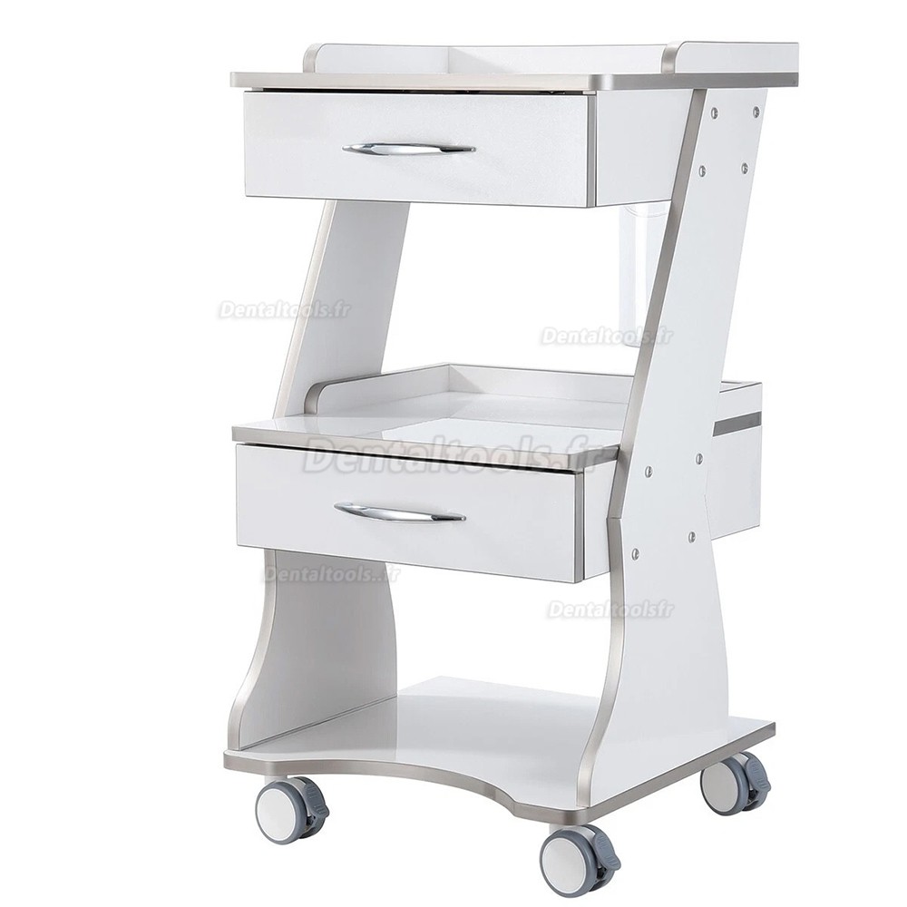 Dentech chariot dentaire mobile avec r&eacute;servoir d'eau et armoire de rangement